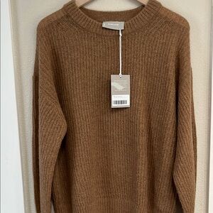 NWT Everlane Tan Alpaca/Wool blend Sweater Large